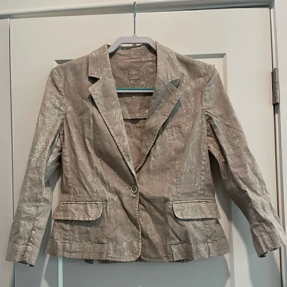 120% Lino Grey Blazer